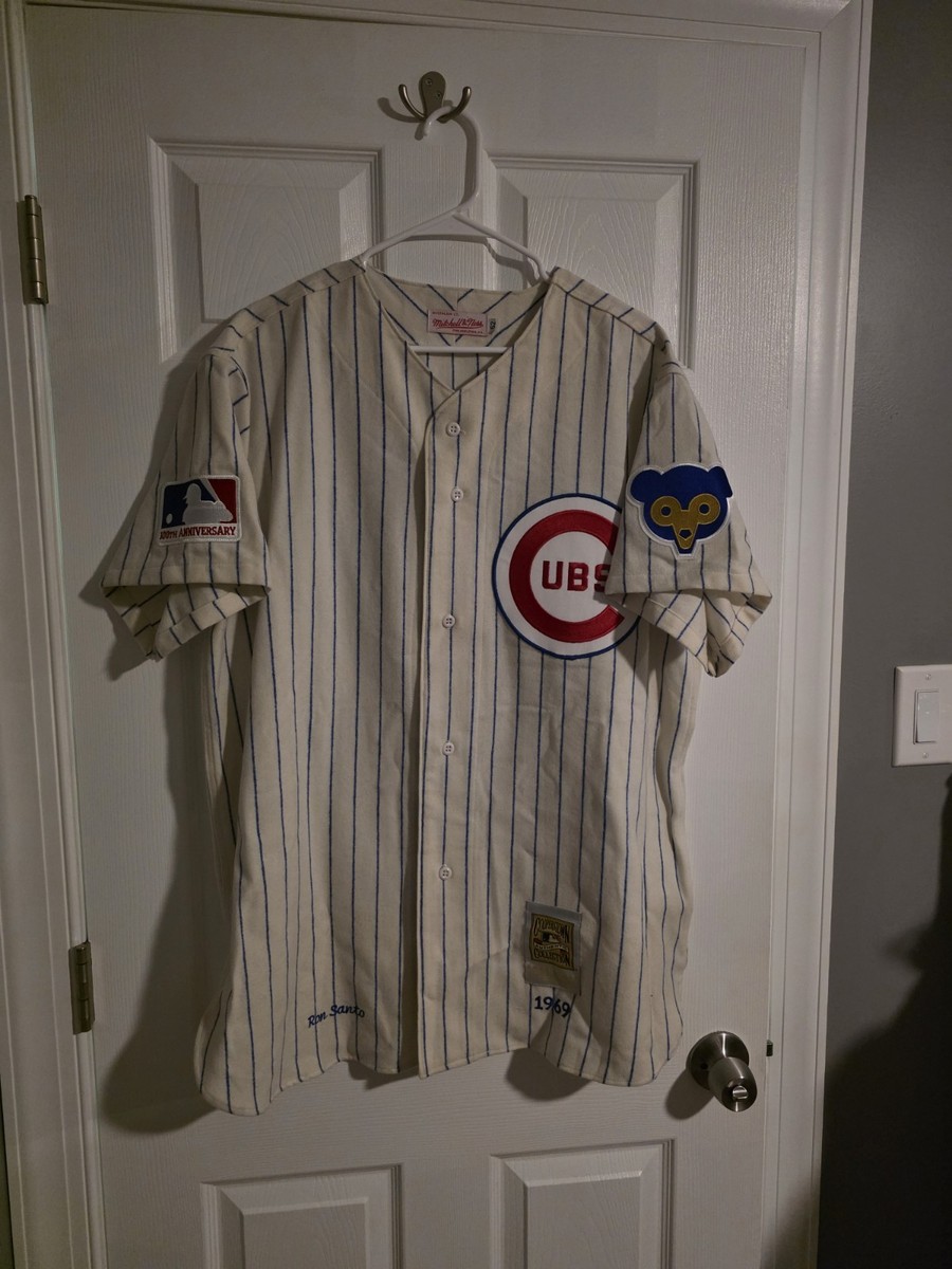 100% Authentic Mitchell & Ness Chicago Cubs 1969 Ron Santo Jersey