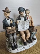 CAPODIMONTE 20TH CENTURY PAINTED PORCELAIN FIGURINE ORNAMENT
