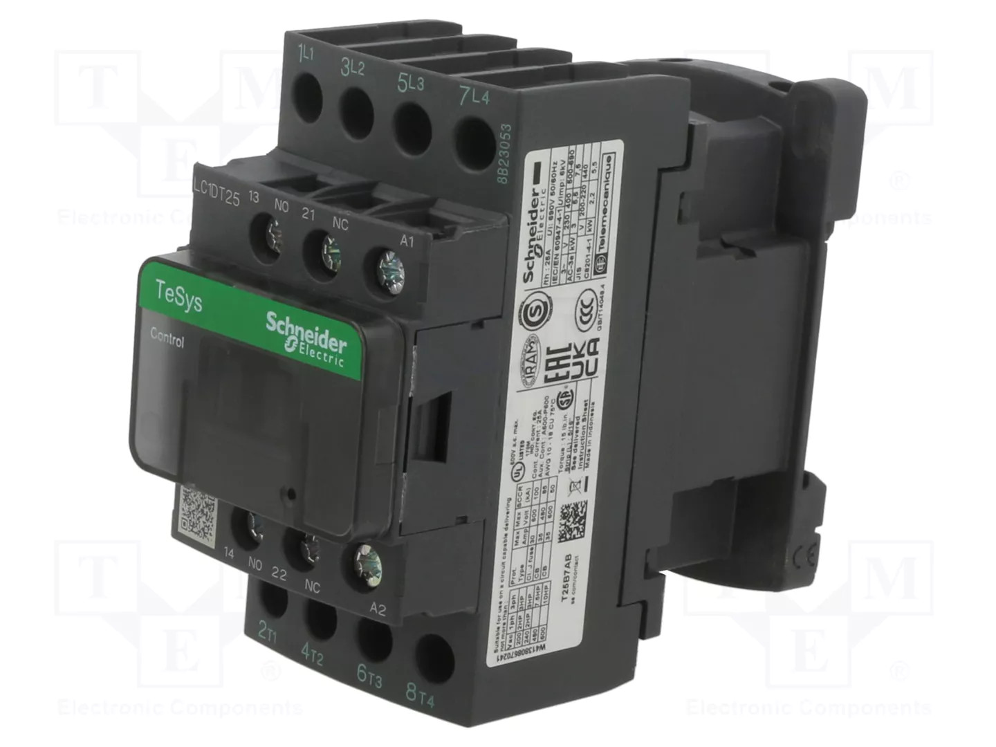 Schneider Electric Lc1dt25p7 Contattore Di Potenza 4 Na Con Contatto Ausiliario 1 Pz. - Immagine 4