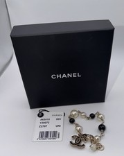 Chanel Gold Tone Pearl Bracelet - Original Box - Good Condition