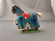 FIGURINE STARLUX MOYEN AGE CHEVALIER BLEU METAL BLANC EPEE BOUCLIER (CASSE