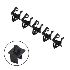 Hood Bonnet Clips Plastic Prop Stay Rod Support 5pcs Black Clip Clamp New