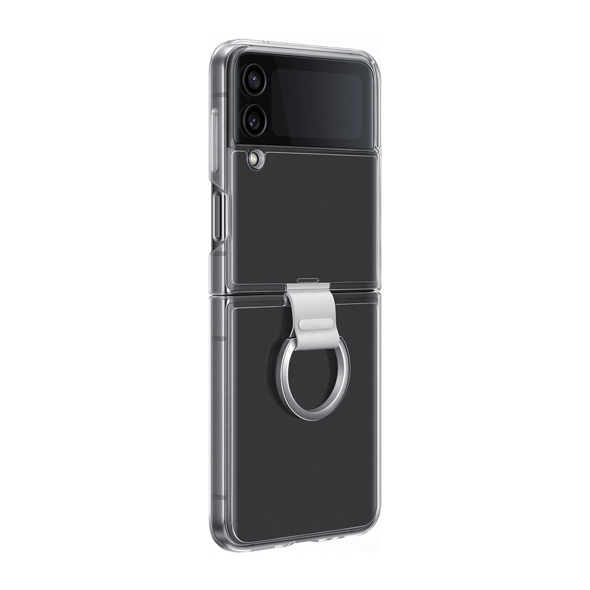 Coque Antichoc pour Galaxy Z Flip4 Transparente avec Anneau de Maintien