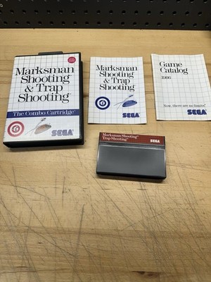 Marksman Shooting & Trap Shooting, Sega Master System, Complete W/ Catalog