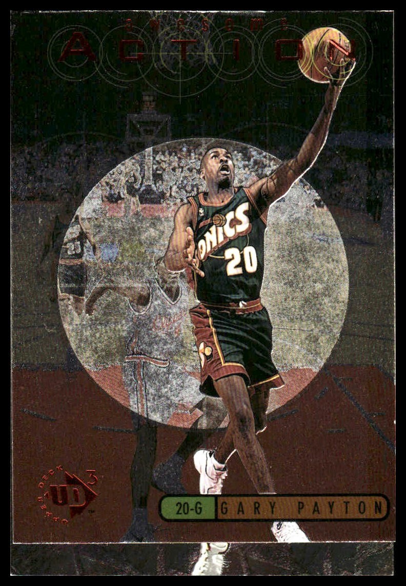 1997-98 Upper Deck UD3 #A17 Gary Payton Awesome Action
