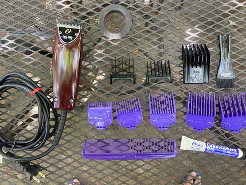 Oster Fast Feed Model 23-51F Hair Clippers Tested Andis Assorted Guards