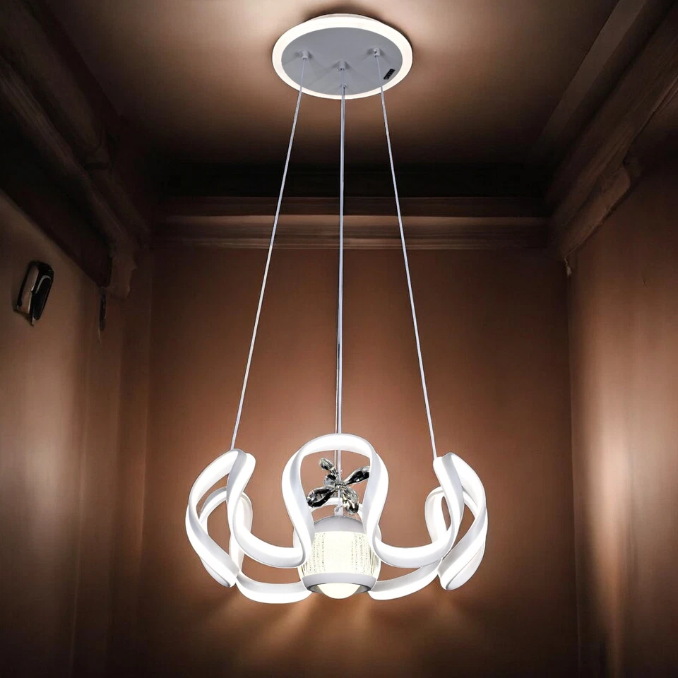 Fascino Moderno Lampadario 160w LED a Sospensione in Tre Varianti di Colore LA4 - Immagine 4 di 4