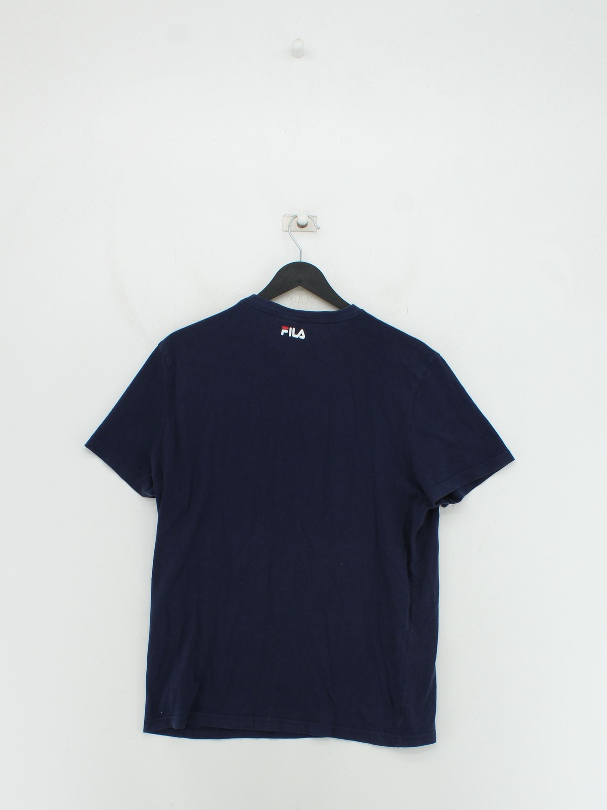 T shirt uomo Fila M blu 100% cotone basic