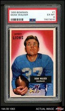 1955 Bowman #1 Doak Walker Lions HOF SMU PSA 6 - EX/MT