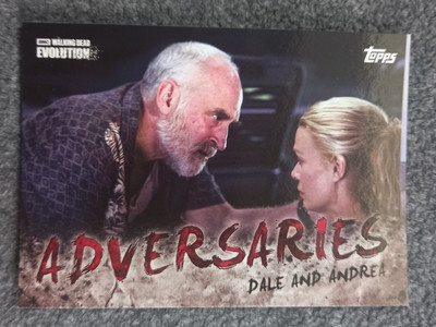 2017 TOPPS THE WALKING DEAD EVOLUTION ADVERSARIES DALE/ANDREA#AD-9