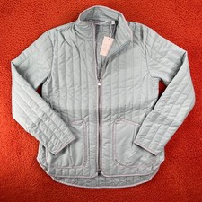 PETER MILLAR Womens SMALL Pippin Quilted Travel Jacket Sage Green NEW 275