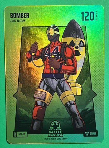 2025 Bo Jackson Battle Arena Bomber Green Glow Case Hit SSP GBF-68