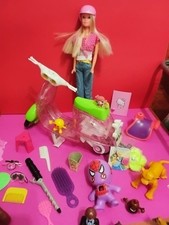 Steffi Love Puppe mit Mofa, Motorroller, Playmobil, Spielzeug, Sammlung, Puppe