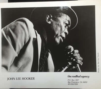 1986 Press Photo John Lee Hooker, Recording Artist