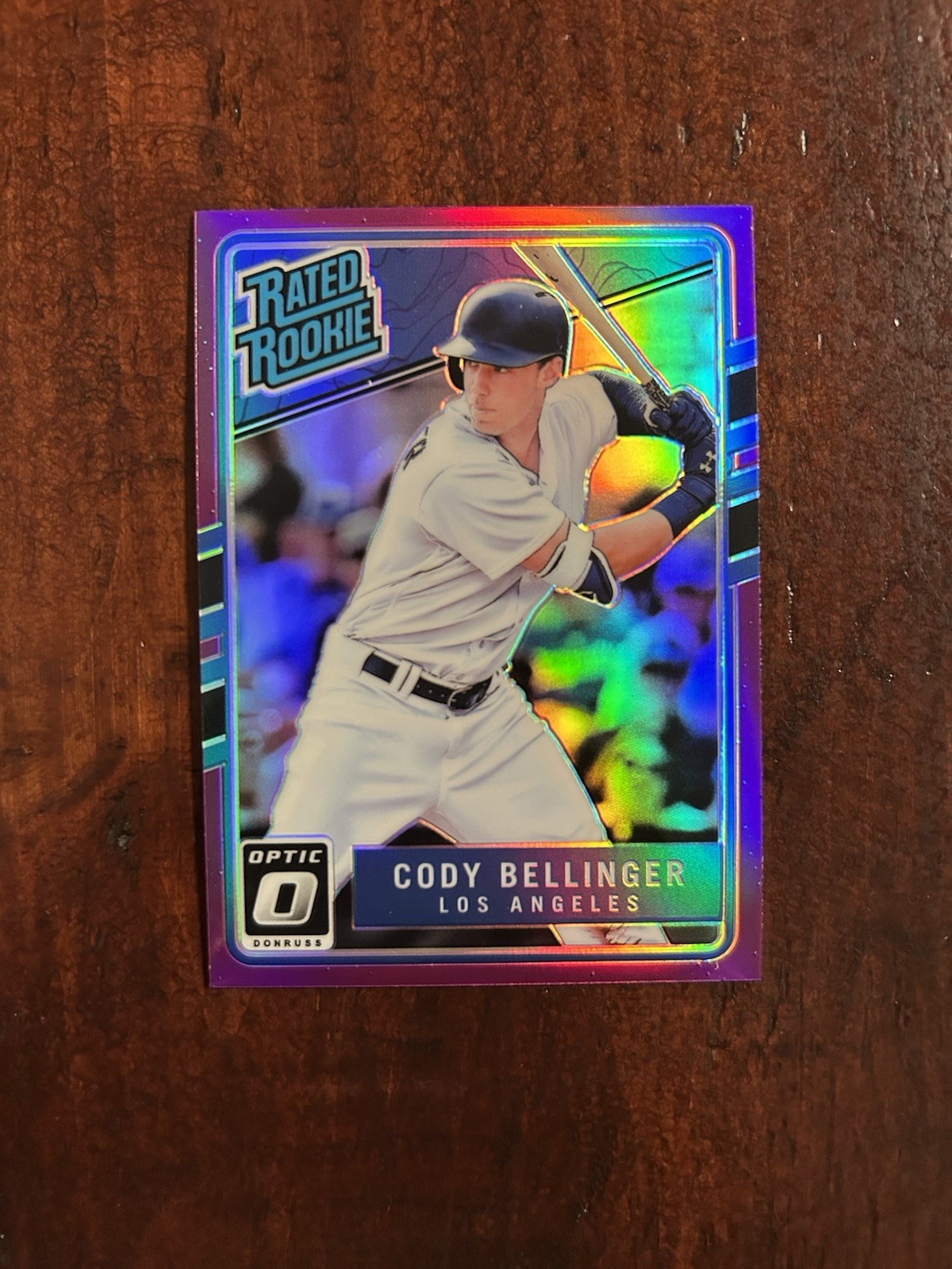 2017 Panini Donruss Optic Cody Bellinger Pink Prizm Rated Rookie #65 Dodgers RC