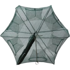 Angelfallen Netz Fischkrabben Garnelen Fangnetz faltbar Nylon 6 Loch