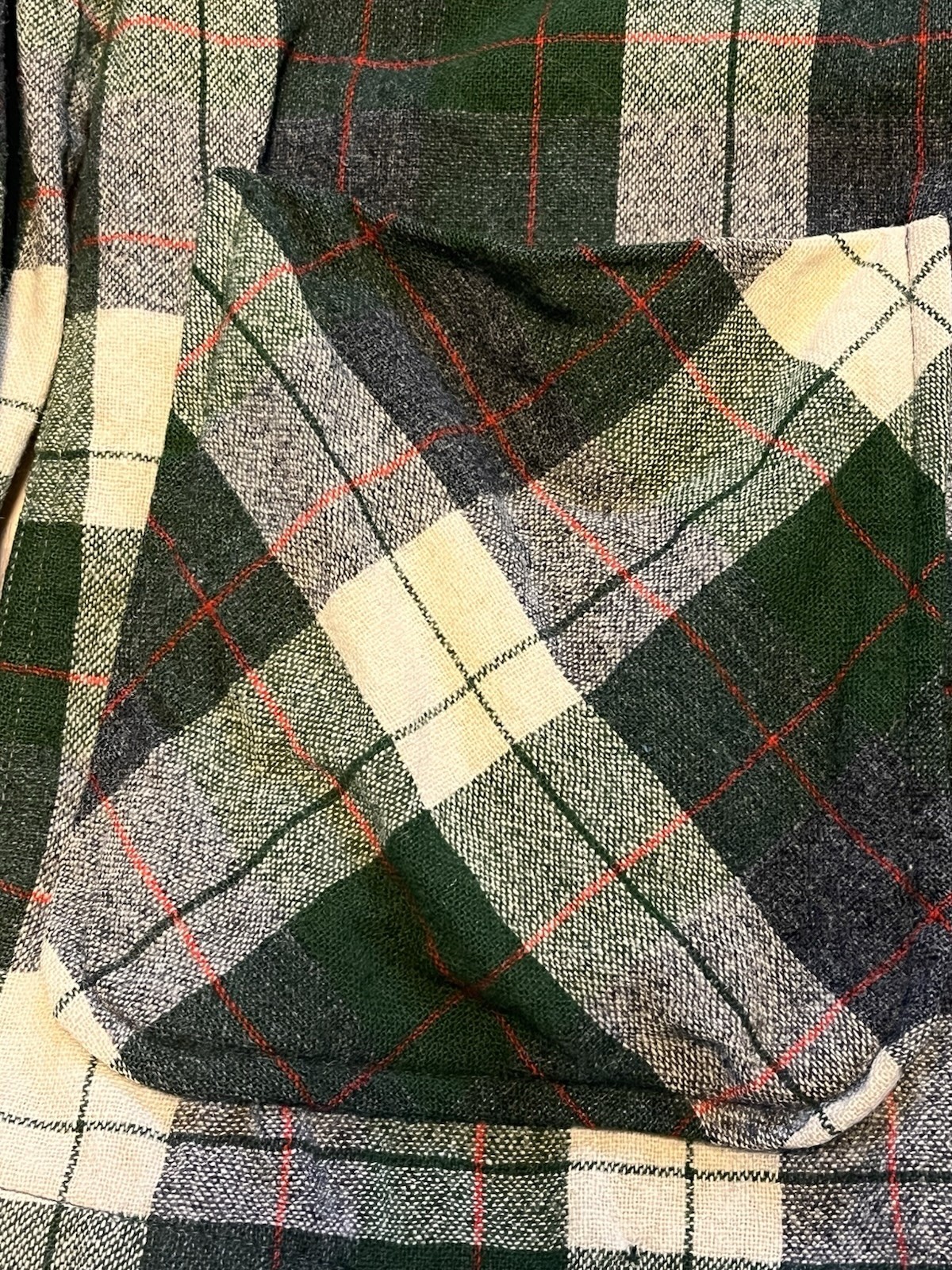 Vtg 60s Pendleton medium 3 Button Blazer Green Pl… - image 5