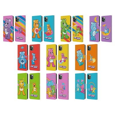 OFFICIAL CARE BEARS CHARACTERS LEATHER BOOK WALLET CASE FOR APPLE iPHONE PHONES