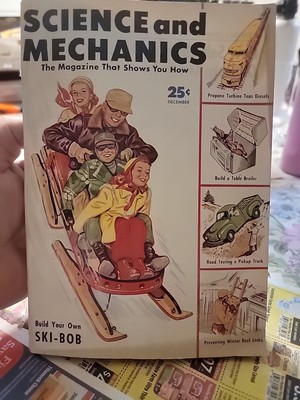 Science and Mechanics Build Your Own Ski Bob Vol 24 No 6 December 1953