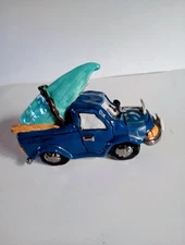 Signed Heather Goldminc Blue Sky Clayworks Gone Fishin Pickup Truck