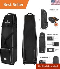 Golf Travel Bag with Wheels for Airlines, Heavy Duty Golf Club Travel Case, W...