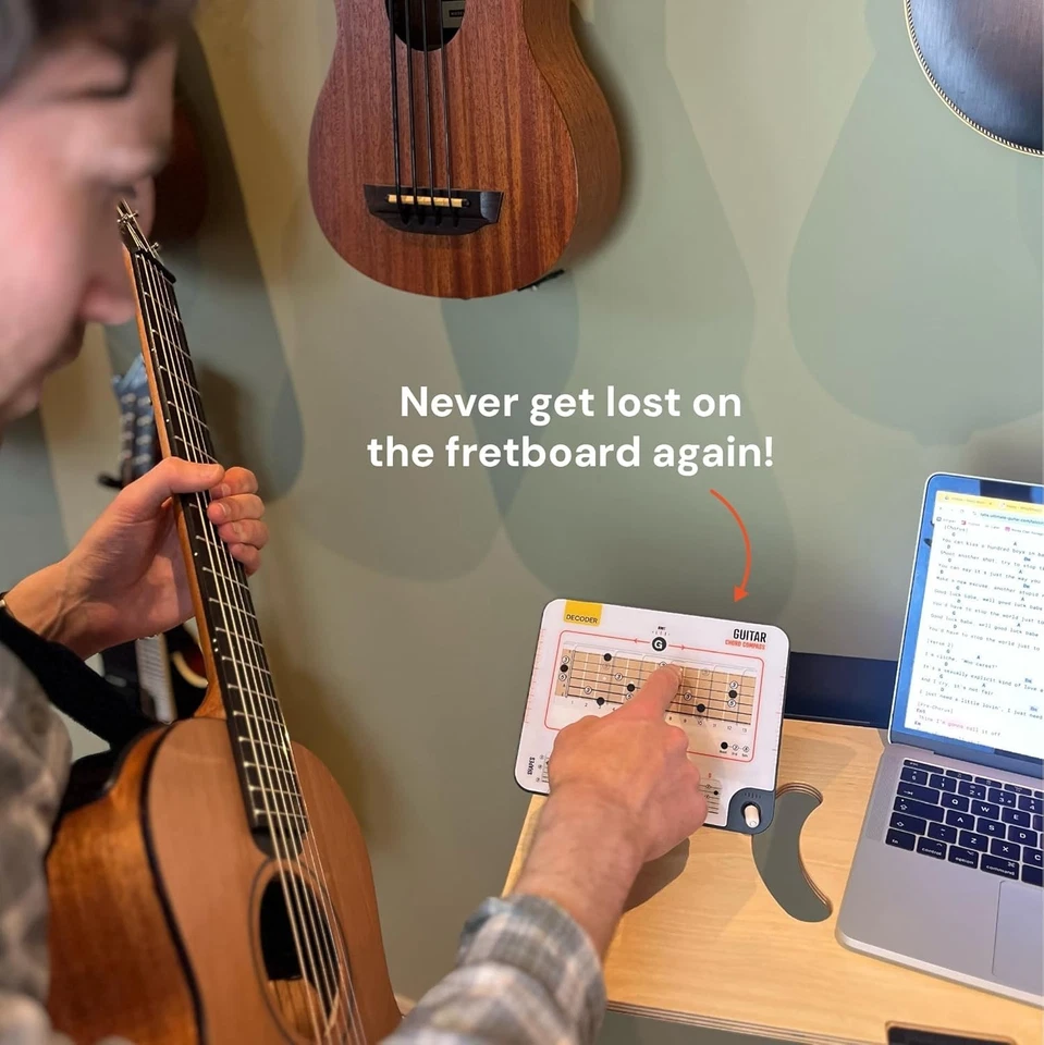 Herramienta de sistema de guitarra CAGED: decodificador visual de diapasón y libro de teoría para todos los niveles Foto 4 de 4