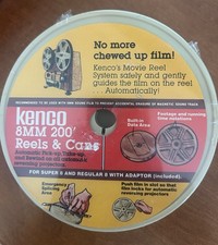 Vintage Kenco 8MM 200  Reel Film Reels  cans. Set of 3 in sealed pkg
