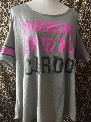 Bobbie Brooks Turning Up Is My Cardio 3x Shirt(K)