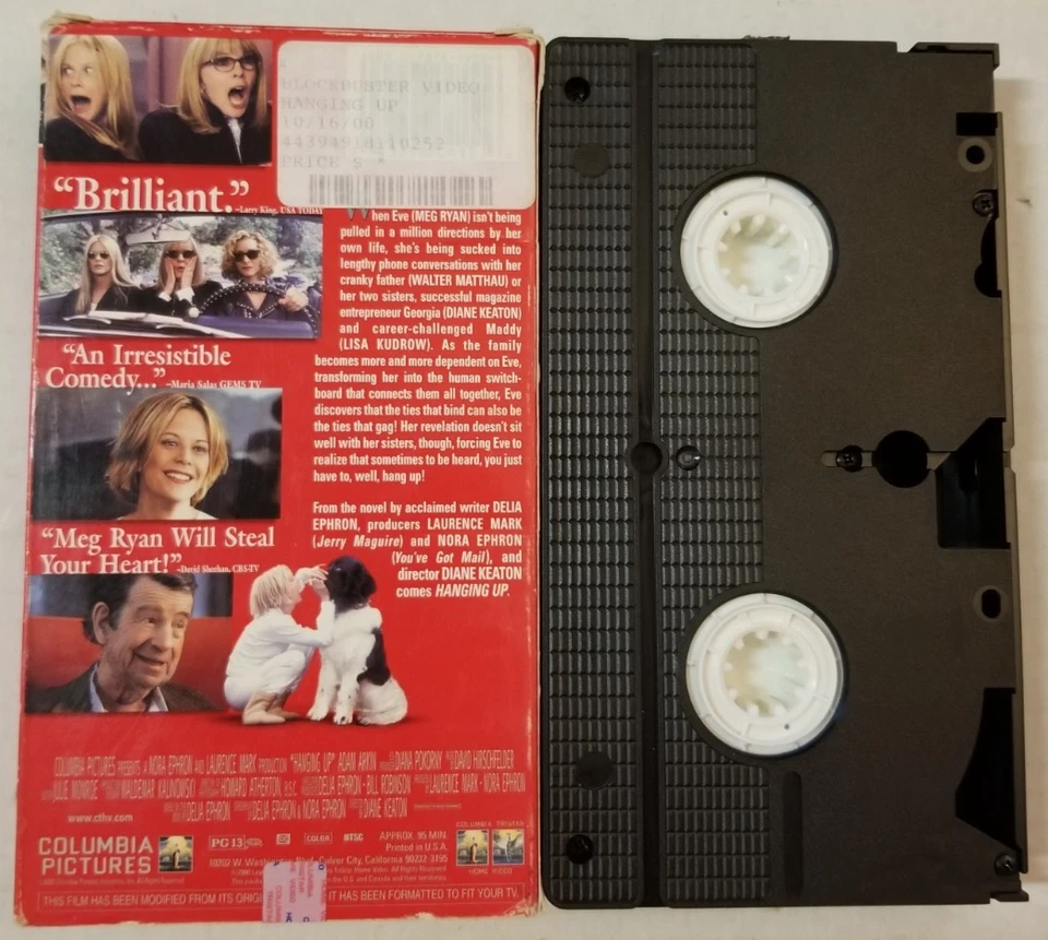 📼 VINTAGE 📼 Hanging Up 📼 (VHS, 2000) 📼 Former Rental 📼 TESTED 📼 - Image 2 of 2