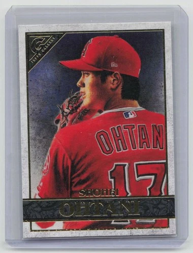 2020 Topps Gallery Shohei Ohtani #41 Angels Baseball Card Art Insert Gold Foil
