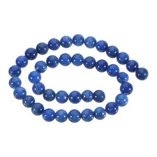 38 Pcs 10mm Natural Stone Beads Round Gemstone Quartz Beads Deep Blue