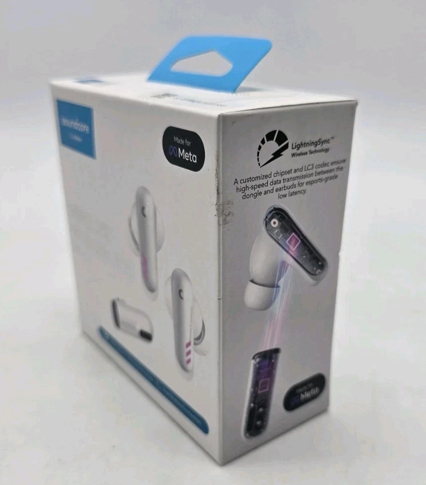 Anker Soundcore VR P10 (A3850Z21) Bluetooth RF Wireless META Earbuds White NEW - Image 3 of 4