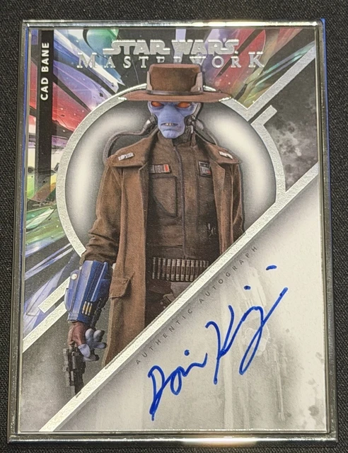 2022 Topps Star Wars Masterwork Auto Gold Dorian Kingi as Cad Bane /5