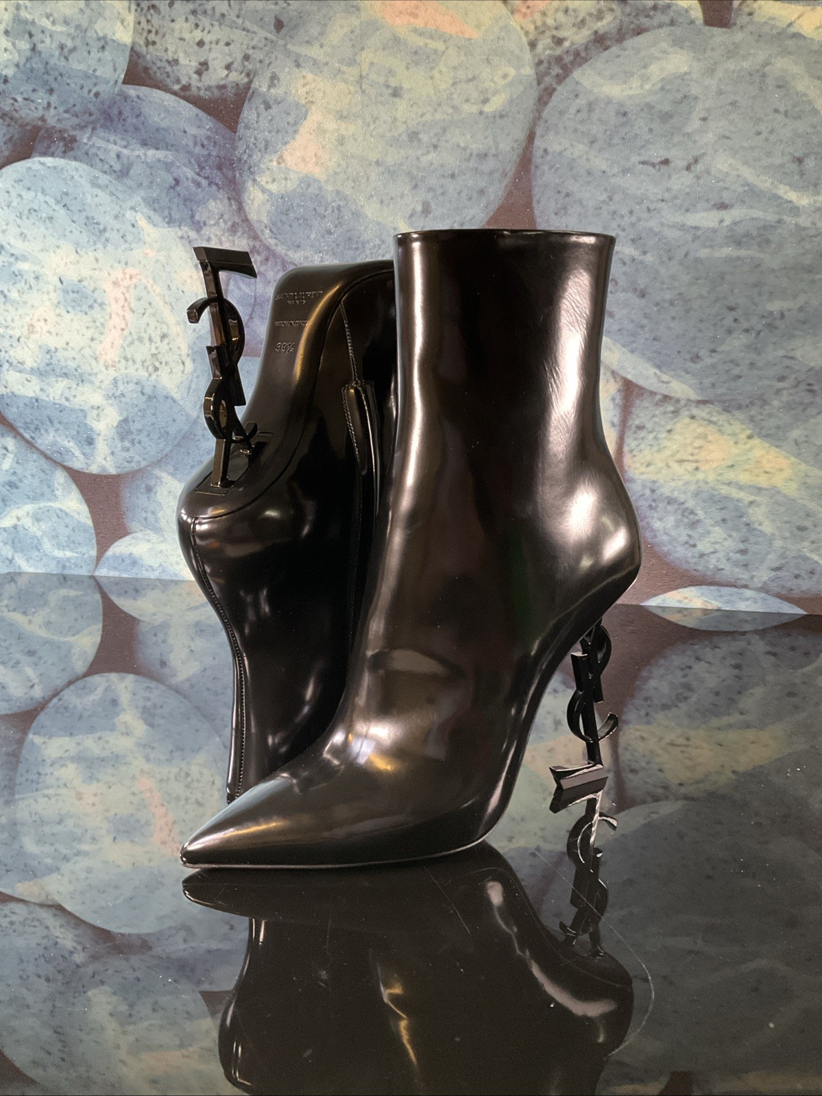 Stivali Yves Saint Laurent Opyum 110 YSL neri 693133 AACGC 1000 taglia 39