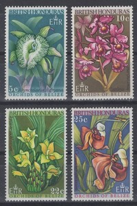 British Honduras 1969. Orchids of Belize. Scott # 226-229. MNH, VF