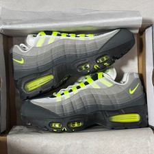 Nike Air Max 95 HM4740-001 Men's Grey Neon Yellow Volt Gradient OG Retro Sneaker