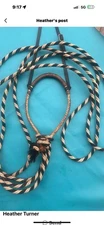 Vintage Hackamore Bosal Setup Kangaroo Rawhide Mane Hair Mecate
