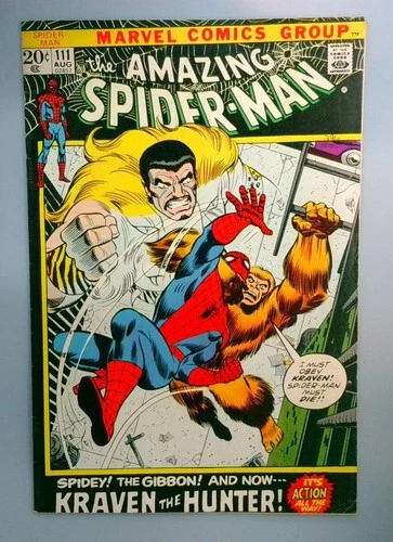 Amazing Spider-Man #111 FN/VF 1st Gerry Conway Issue Marvel 1972