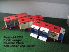 Playmobil 4232 Großer Raubtierwagen Zirkus, 2007 3x 3er SET