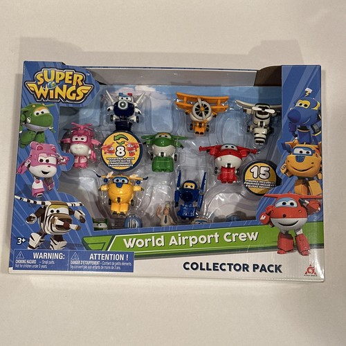 Super Wings World Airport Série 6 Crew Pack Collector, Jett, Paul