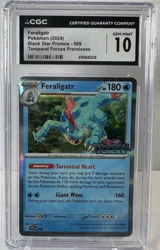 Feraligatr graded CGC 10 for sale on eBay