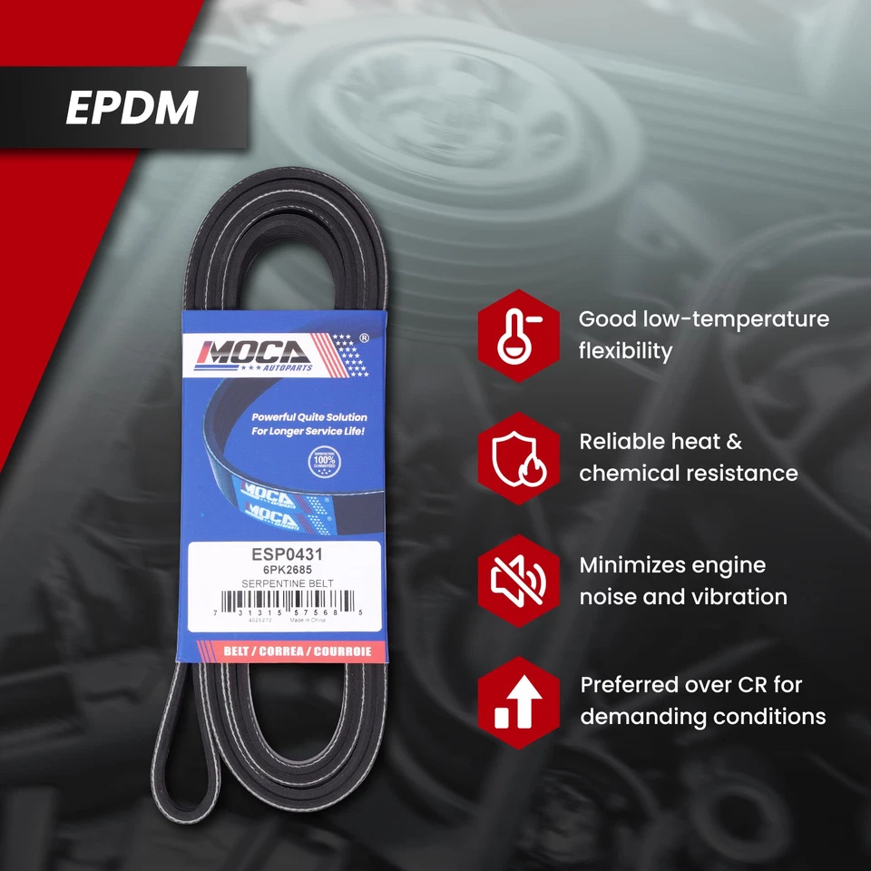 Serpentine Belt Drive Component Kit Fit E-450 Ford F-250 F-350 Super Duty 6.2L - Image 4 of 4