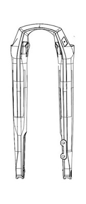ROCK SHOX Ersatzflaschen für Mountainbike-Gabeln RUDY XPLR 30MM 700C GLOSS A1