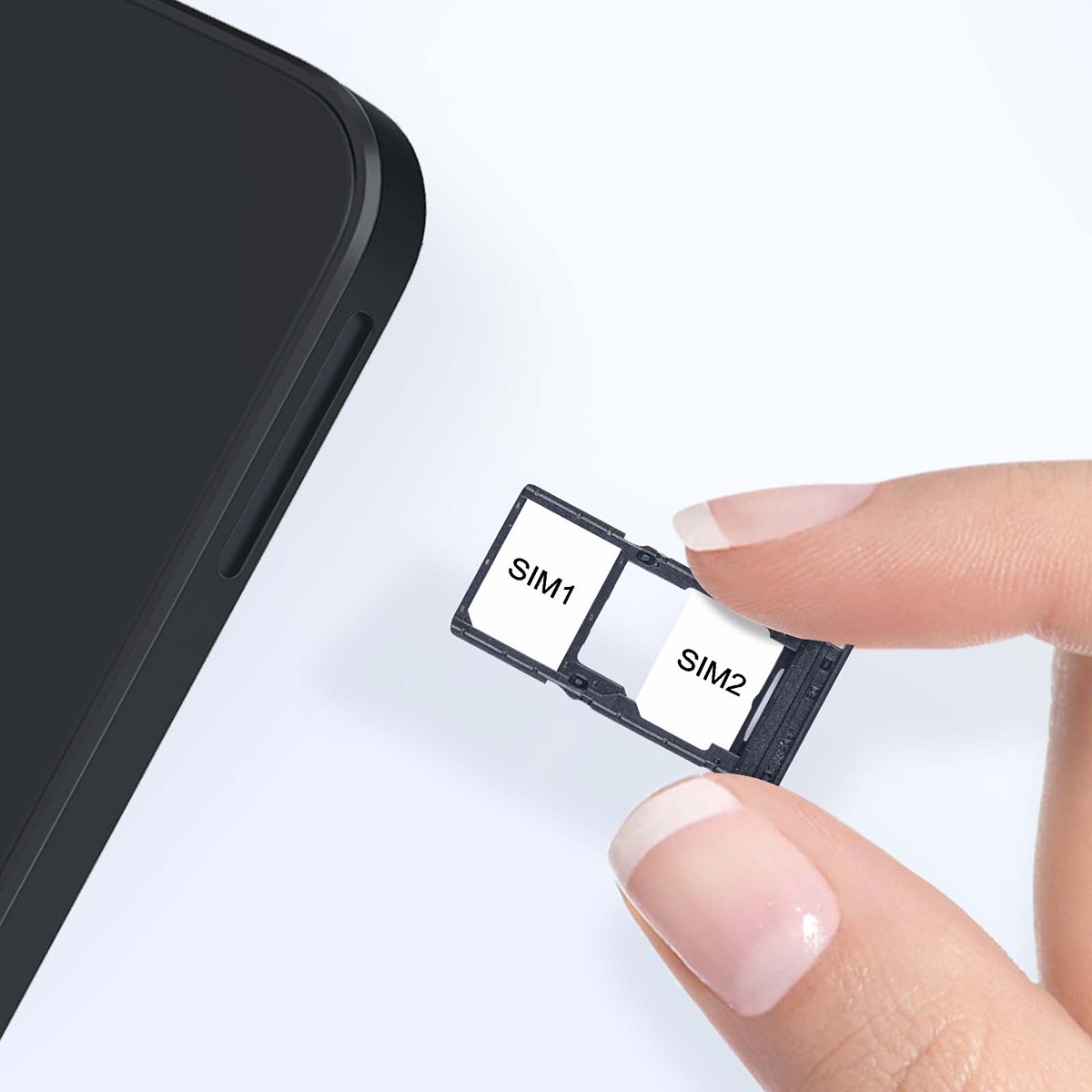 Tiroir carte MicroSD Galaxy A16 Clappio support double SIM de rechange - 4