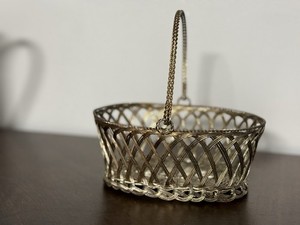 Mid Century Metal Basket