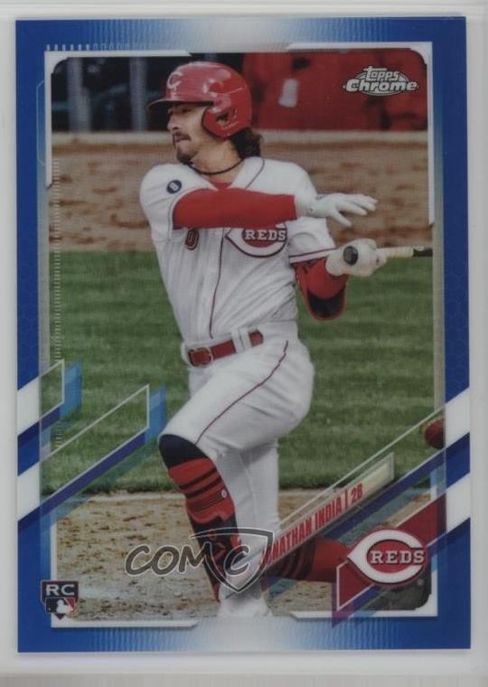 2021 Topps Chrome Update Target Blue Refractor /199 Jonathan India #USC74 zo6