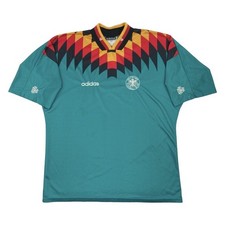 Vintage Adidas Germany Away Soccer Jersey 1994 Men’s XL Green Trefoil Retro