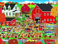 1000 Piece Puzzle Jigsaw For Adults Home Country Petting Farm Animal Art New