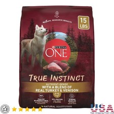 High Protein Dry Dog Food Turkey Venison Adult 15lb Natural Nutrition Kibble New