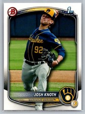 Josh Knoth 2025 Bowman #BP-136 Prospects Milwaukee Brewers